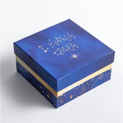 Набор подарочных коробок 5 в 1 «С новым годом», 14×14×8 - 22×22×12 см