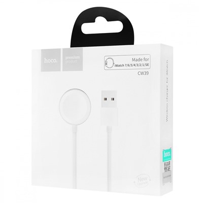 Кабель зарядки Hoco CW39 iWatch USB 1,7W 100см   (white)
