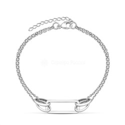 Серьги длинные женские из серебра родированные 925 пробы 420-10-678р