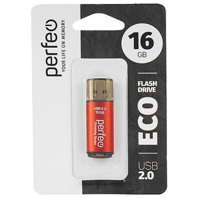 ФЛЕШ-накопитель (USB) PERFEO 16GB E04 Серия "Красная экономика"  PF-E04R016ES ТТ0015811 Perfeo