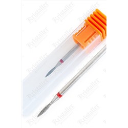 Nail Art Фреза алмазная пуля 7, красный KRISTALLER, 1107841