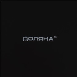 Тарелка Доляна «Ваниль», d=27 см, керамика, чёрная