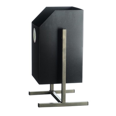 УЦЕНКА Урна уличная «Квадрат» 22 л, черная, бак 0.5 мм, 50×31×31 см