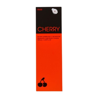 Диффузор ароматический NEON CHERRY, с палочками, аромат вишни, для дома, 100 мл