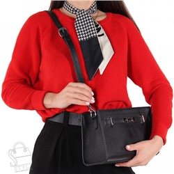 Сумка женская кожаная 98067 black Velina Fabbiano-Safenta/30