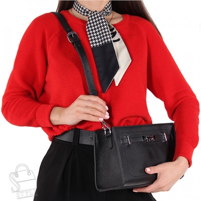 Сумка женская кожаная 98067 black Velina Fabbiano-Safenta/30