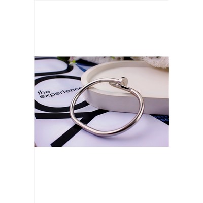 Браслет Гипоаллергенный из медицинского сплава, в стиле Картье Гвоздь + Подарок, в подарочном мешочке НАТАЛИ, 1131012