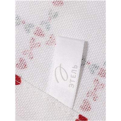 Дорожка на стол Этель Flower Cage 40×149 см, 100% хлопок, рогожка 186 г/м², белая