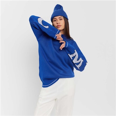 Джемпер женский MIST Knitwear, синий, размер 40-42