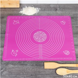 Силиконовый коврик 50х40 см / GY-633-S /уп 100/ сиреневый 0,177