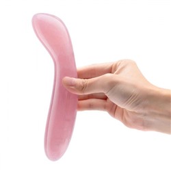 Массажер для G-точки Le Wand Crystal G-Wand из розового кварца