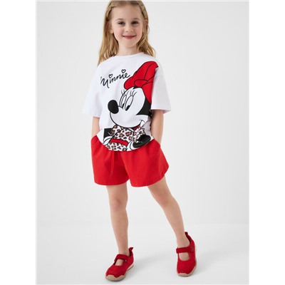 Комплект трикотажный для девочек: фуфайка (футболка), шорты