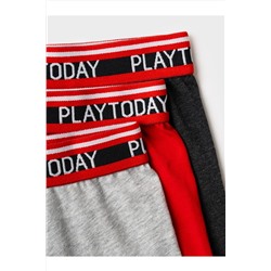 Трусы трикотажные для мальчиков - боксеры, 3 шт в комплекте PLAYTODAY, 1243156