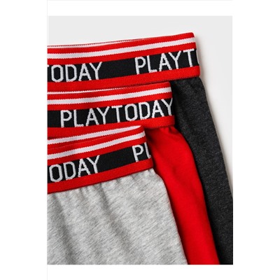 Трусы трикотажные для мальчиков - боксеры, 3 шт в комплекте PLAYTODAY, 1243156