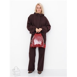 Рюкзак женский кожаный 19001-8 wine red Polina&Eiterou в Новосибирске