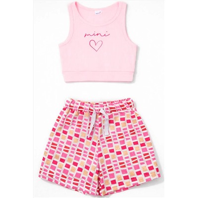 Комплект топ лапша, шорты кулирка YOULALA, 1231146