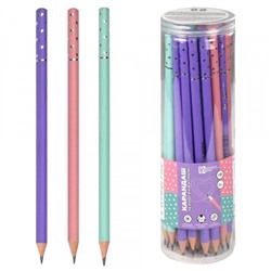 Карандаш черногр. "СЕРДЦА" круглый HB в тубе 67810 Феникс