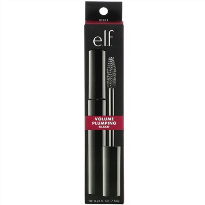E.L.F., Volume Plumping Mascara, Black, 0.25 fl oz (7.5 ml)