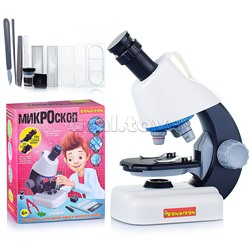Французские опыты. Науки с Буки "Микроскоп" (увеличение 100X,400X,1200X) с набором аксессуаров