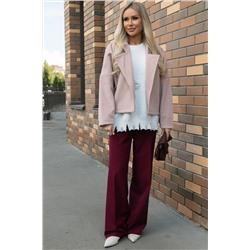 Пальто укороченное Хайт (пудра) Б14315-7М