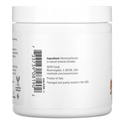 Now Foods, Solutions, средиземноморская красная глина в порошке, 170 г (6 унций)
