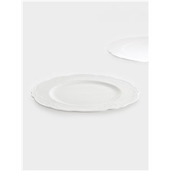 Тарелки WY Venecia, набор 2 шт., d=27 см, фарфор, белые