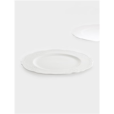 Тарелки WY Venecia, набор 2 шт., d=27 см, фарфор, белые