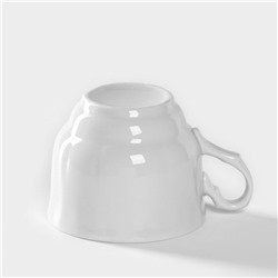 Чашка Добрушский завод «Тюльпан», 250 мл, фарфор, белая