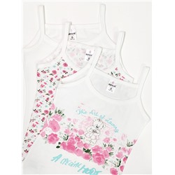 4502 майка для девочек многоцвет (BAYKAR)