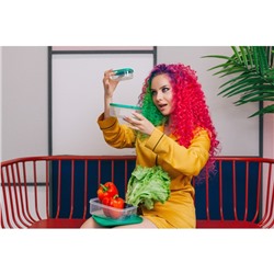 Набор контейнеров для хранения еды Доляна, прямоугольные, 3 шт. 150 мл, 500 мл, 1.2 л, пластик, зелёный