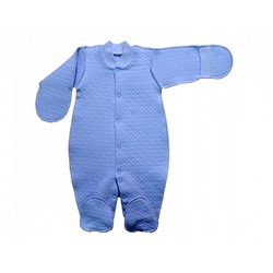 Комбинезон на кнопках, ручки-варежки, швы наружу (ИОК415)