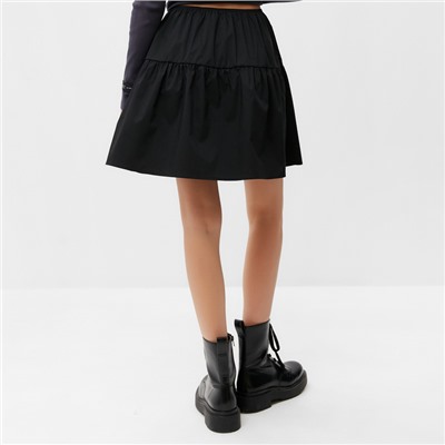 Юбка мини женский MIST, размер 44, чёрный