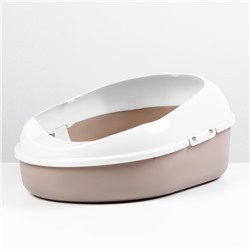Лоток для кошек с сеткой и бортом «Космо» 51.9×37.8×21.3 см, коричневый
