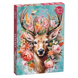 Пазл 1000 "Цветочный олень"