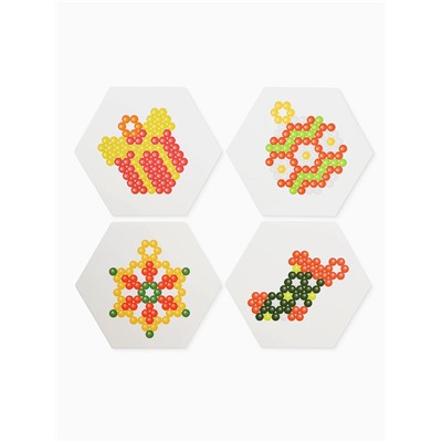 Аквамозаика «Украшения на ёлку», 4 фигурки