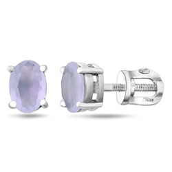 Серьги, кварц лаванда, Ю-25006р