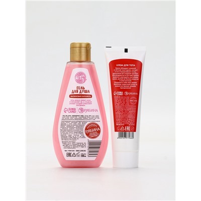 Подарочный набор косметики новогодний «Зимнего чуда», гель для душа 200 мл и крем для тела, URAL LAB