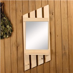 Зеркало «Диагональ», в деревянной раме, 2 крючка