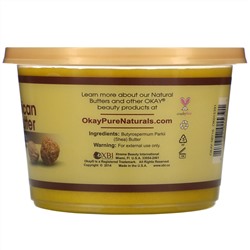 Okay Pure Naturals, African Shea  Butter, Yellow Smooth, 13 oz (368 g)
