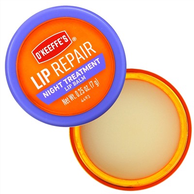 O'Keeffe's, Lip Repair, Night Treatment, Lip Balm, 0.25 oz (7 g)