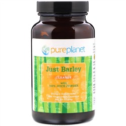 Pure Planet, Just Barley, 180 вегетарианских капсул