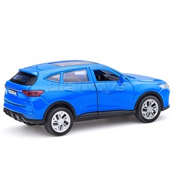 Машина металл Haval f7 12 см, (дв, багаж, синий) инерц., в коробке