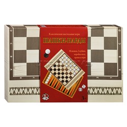Игры настольные классические. "Шашки-нарды"