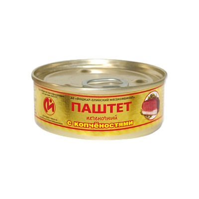 Консервы мясные Паштет печеночный с копчёностями №1 с ключом, 100 г