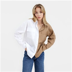 Рубашка женская MIST, размер 44-46, цвет белый, бежевый