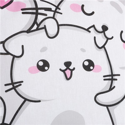 Постельное бельё 1.5-спальное «Этель» Sweet cats, бязь