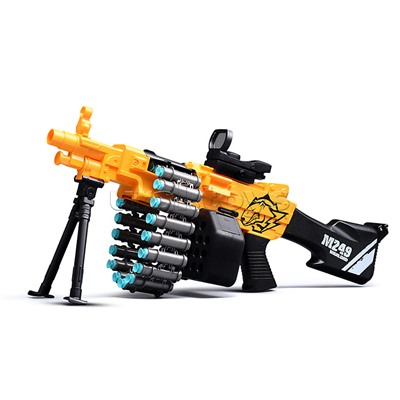 Автомат "Захват" с мягкими полимерными пулями, цвет жёлтый, в коробке