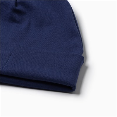 Шапка для девочки Hello ladies, синяя, размер 54-58 (5-7 лет)