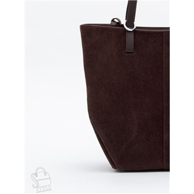 Сумка женская кожаная 2403YF d.coffee Polina&Eiterou