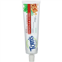 Tom's of Maine, зубная паста с прополисом и миррой, без фторида, мята, 155,9 г (5,5 унции)